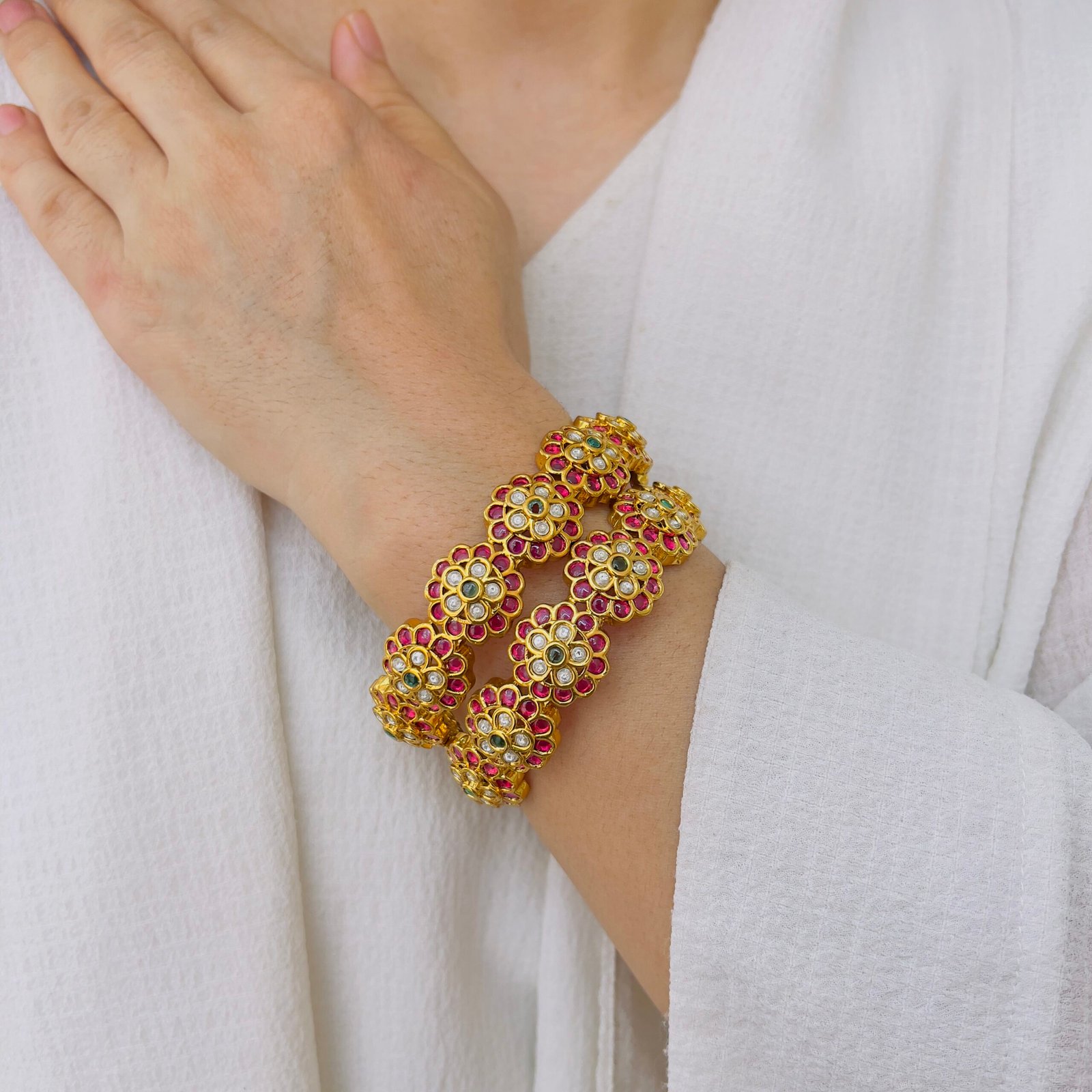 Jadau Bangles with Timeless Traditional Charm - Image 3