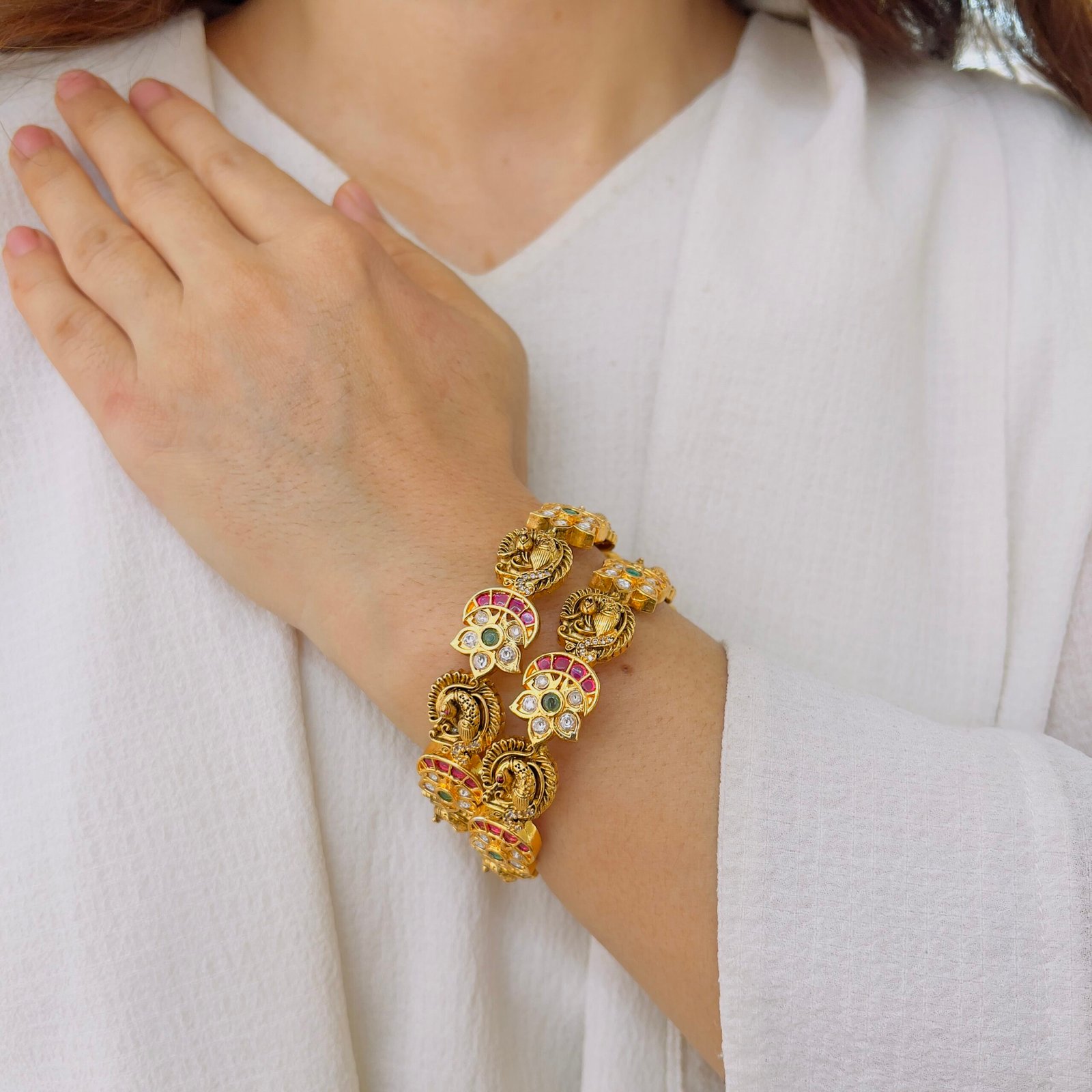 Traditional Temple Bangles with a Royal Touch - Image 3
