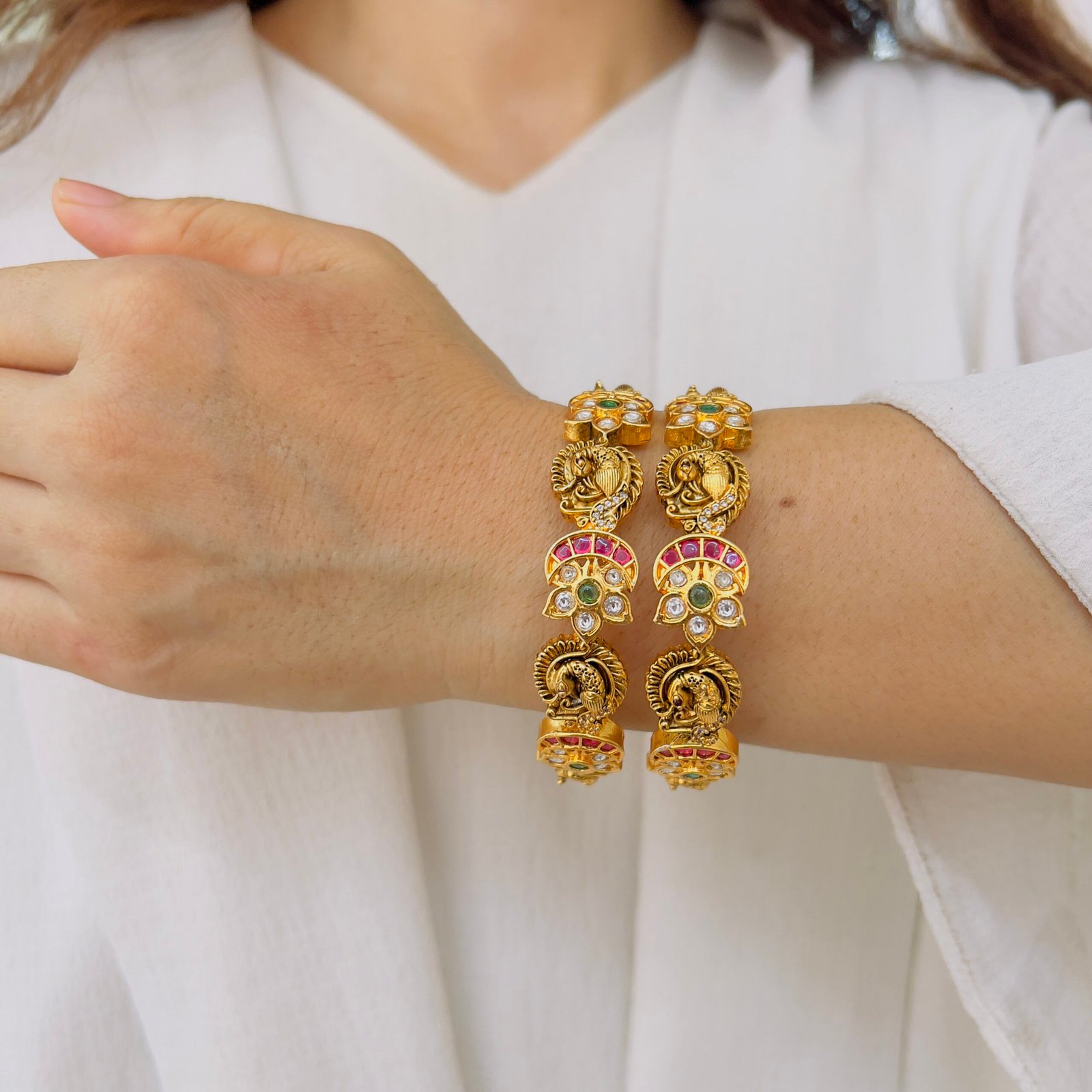 Traditional Temple Bangles with a Royal Touch - Image 2