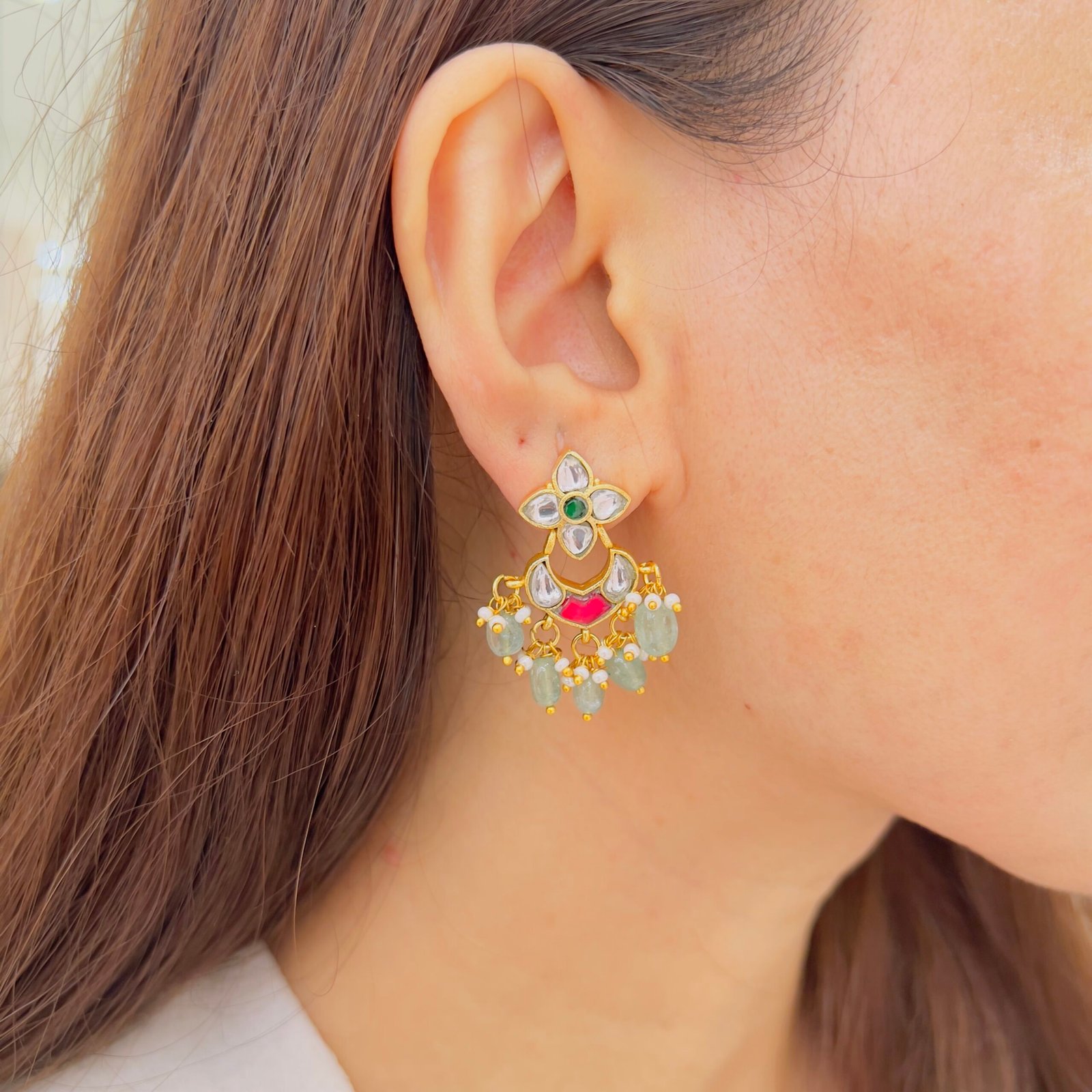 Royal Grandeur Jadau Earrings