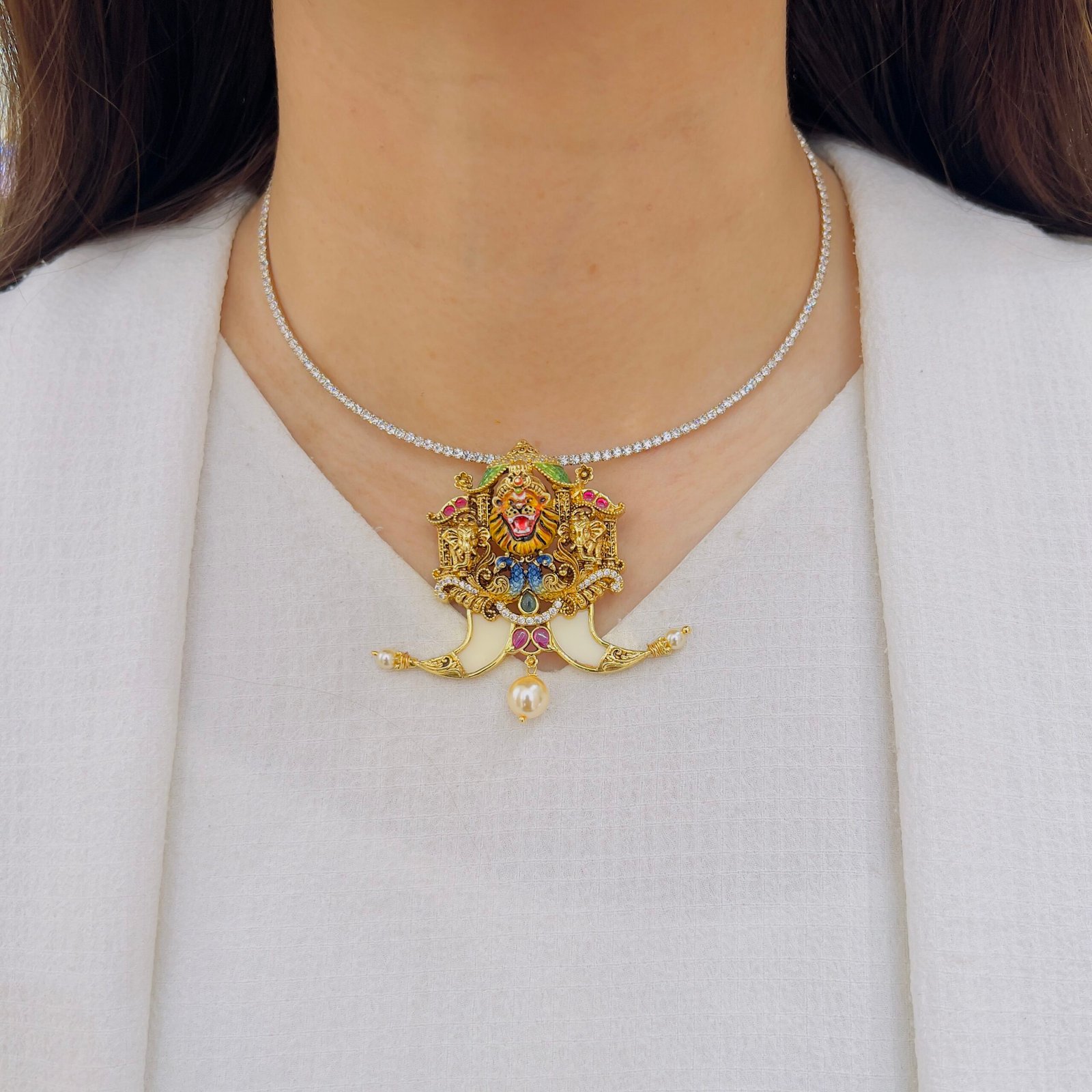 Divine Charm Temple Pendant - Image 2