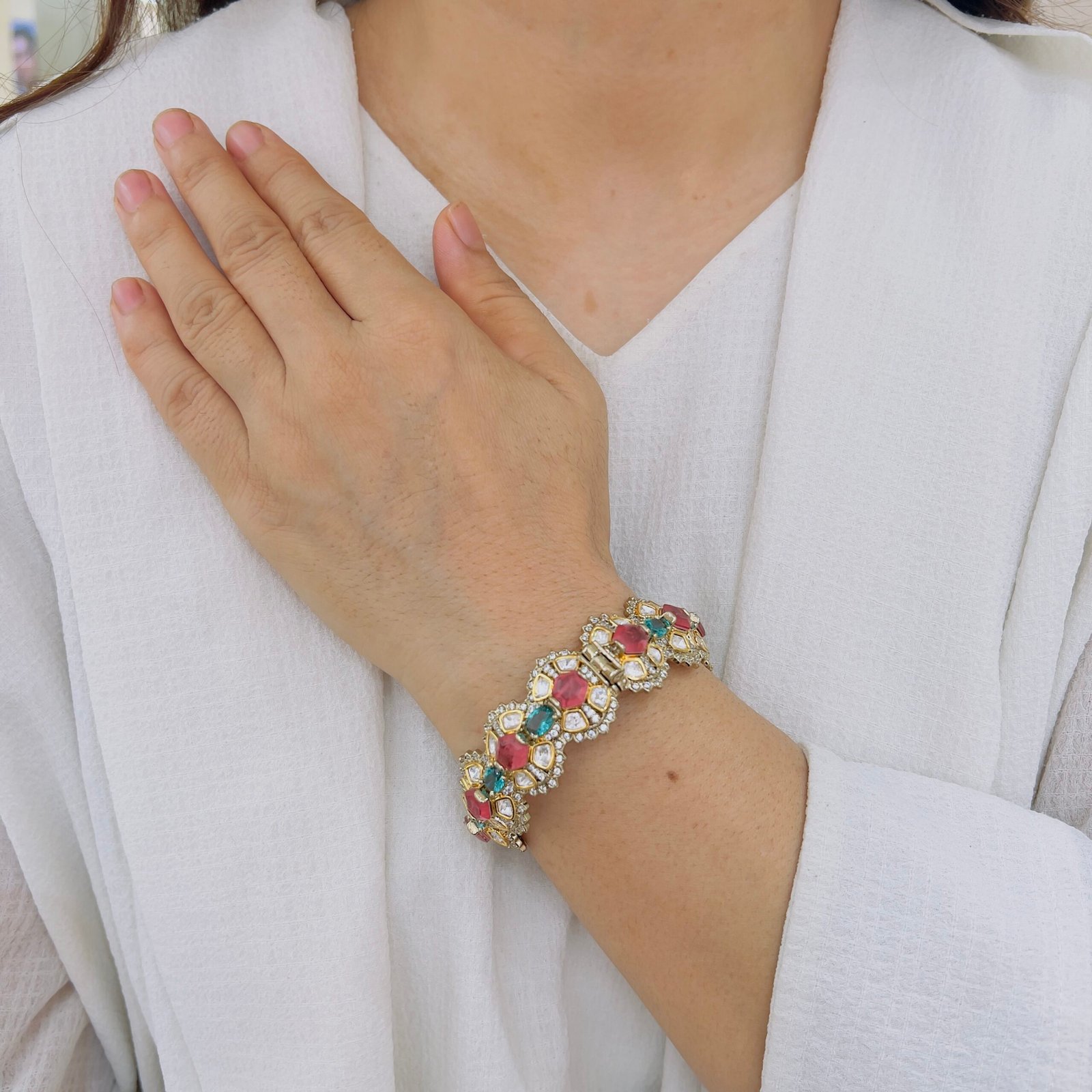Royal Victorian Stone Bangle - Image 6