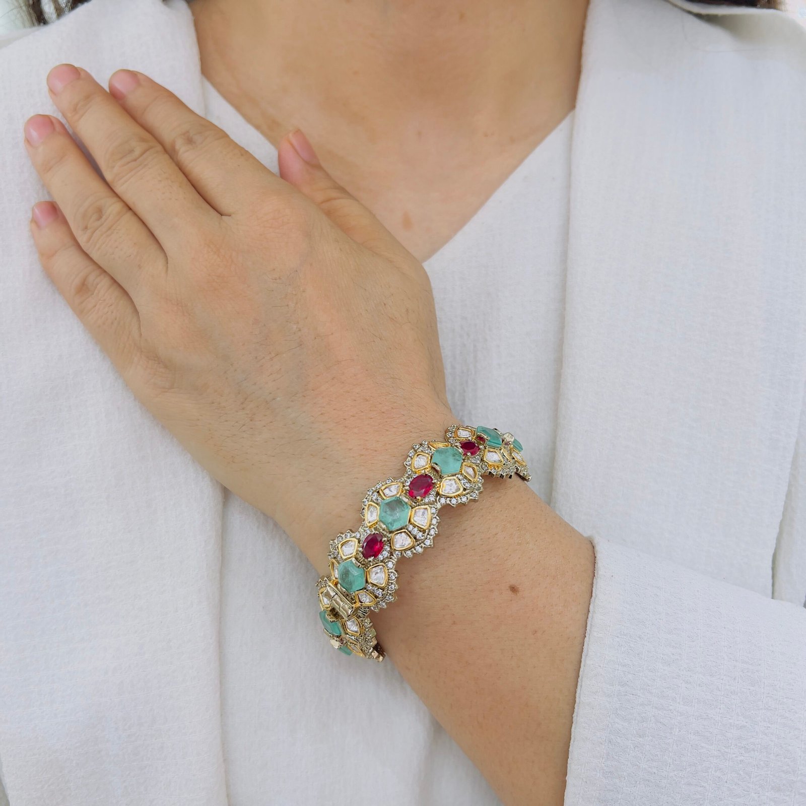 Royal Victorian Stone Bangle - Image 3