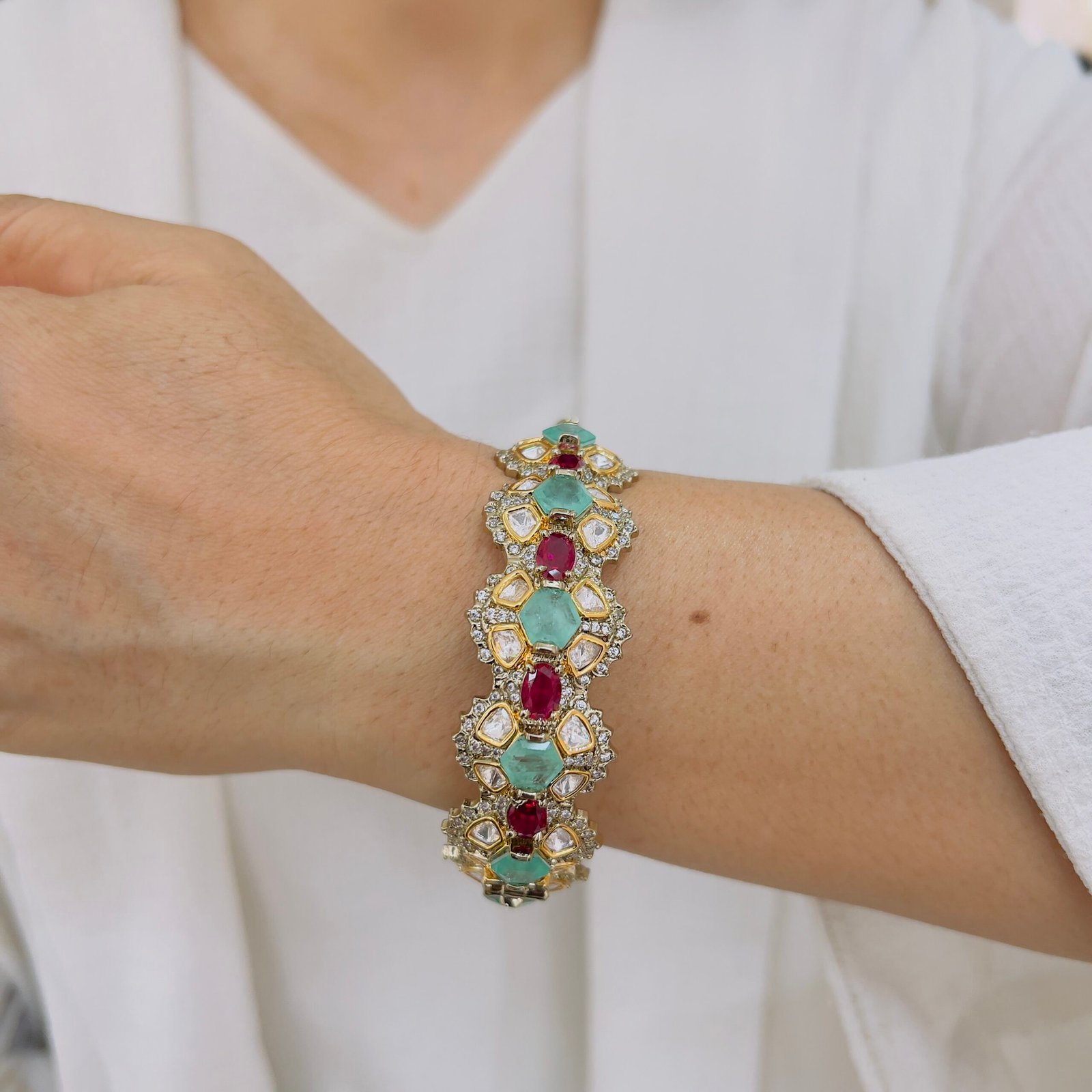 Royal Victorian Stone Bangle - Image 2