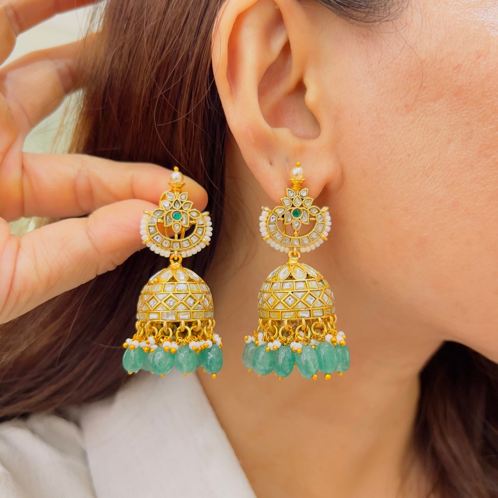 The Art of Indian Jadau Jhumkas - Image 2