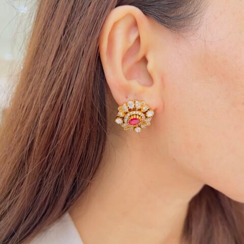 Artisan-Inspired Jadau Studs