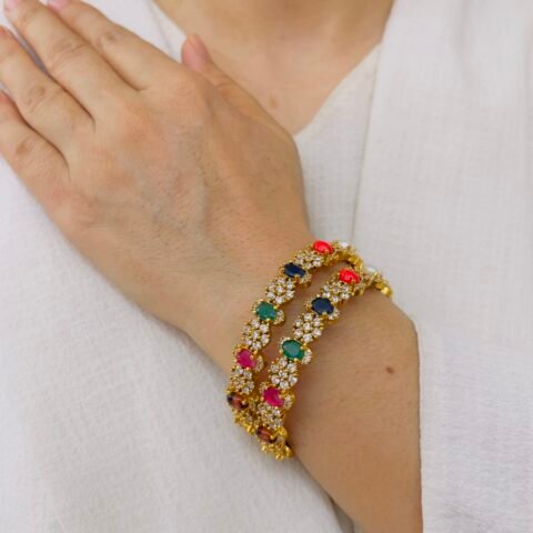 A Touch of Tradition with Temple Bangles